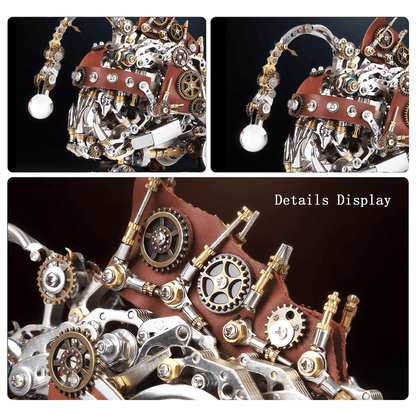 Desktrim™ | DIY 3D Mechanical Anglefish Metal Model Puzzles Building Block Set 1064PCS+