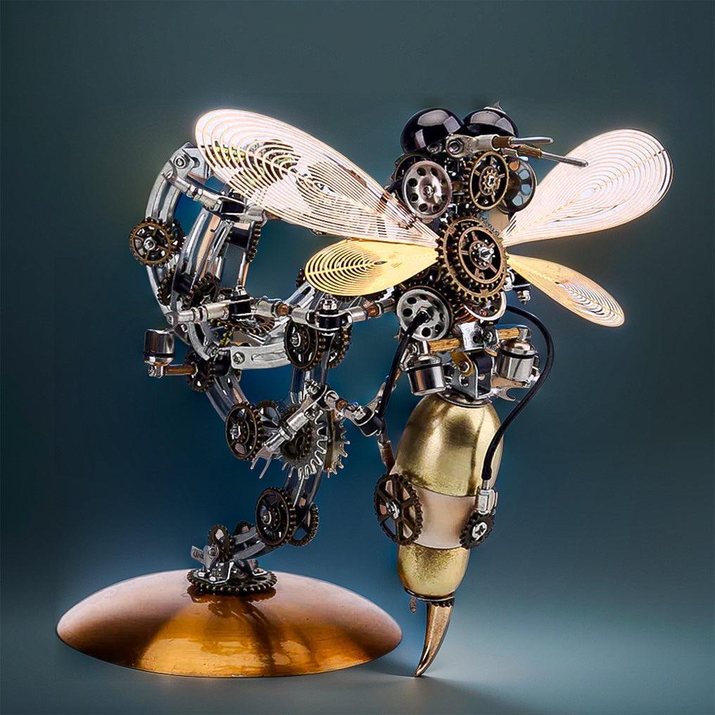 Desktrim™ | Luminous Steampunk Wasp Mechanical Model Kit