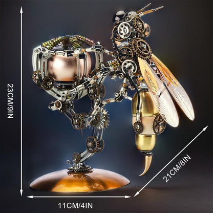 Desktrim™ | Luminous Steampunk Wasp Mechanical Model Kit