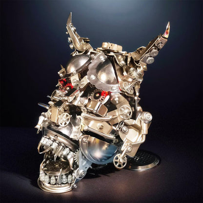 Desktrim™ | DIY 3D Mechanical Punk Hannya Japanese Ghast Mask Metal Puzzles Assembly Model