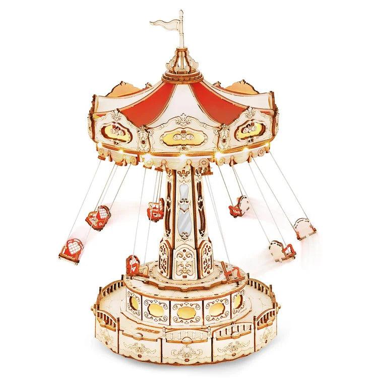 Desktrim™ | Enchanted Carousel Swing Ride Music Box