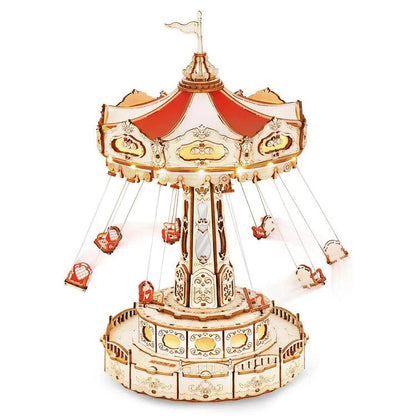 Desktrim™ | Enchanted Carousel Swing Ride Music Box