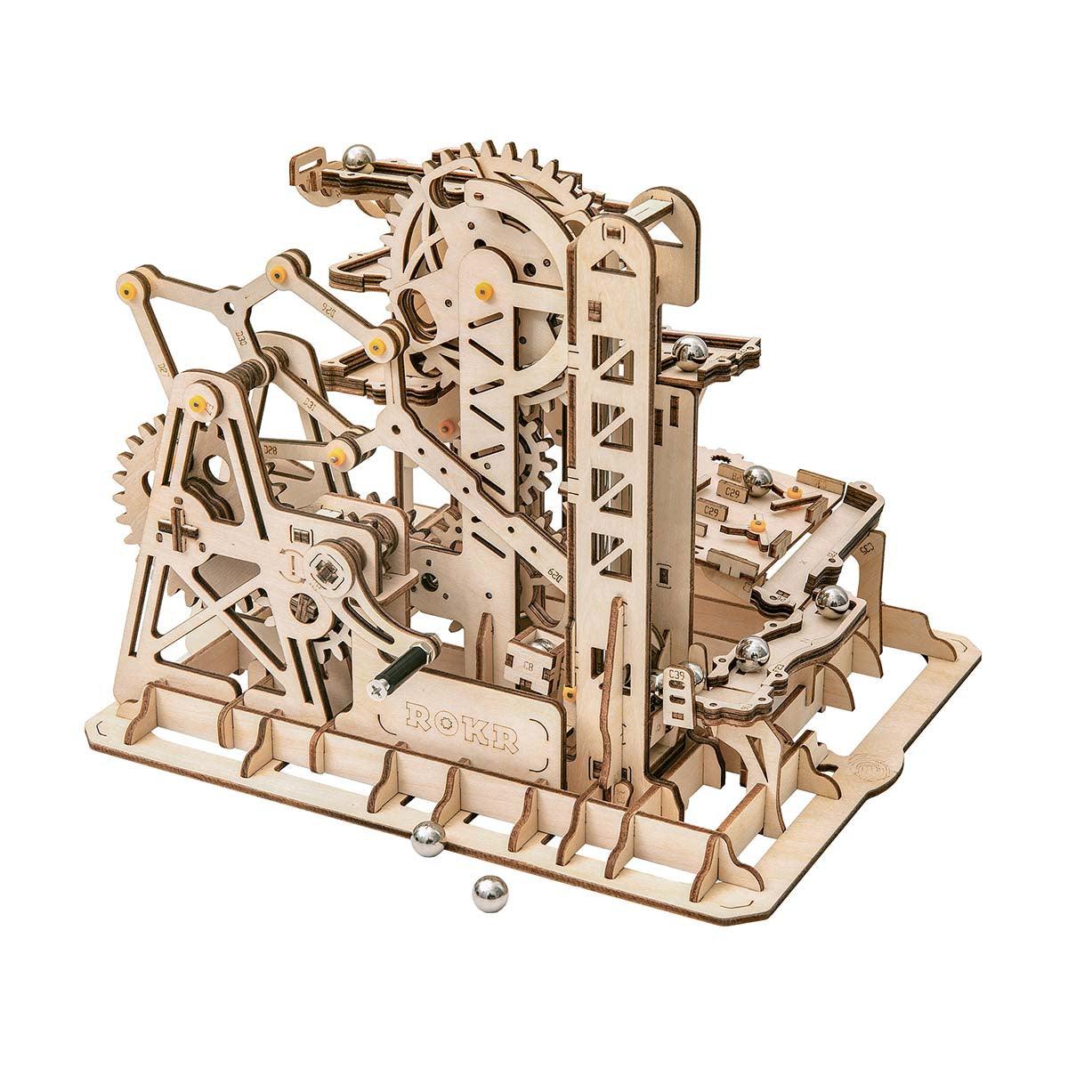 Desktrim™ | Fortress Marble Cascader - 3D Wooden Puzzle