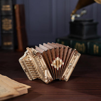 Desktrim™ | Melodic Accordion - Musical Wooden Model Kit