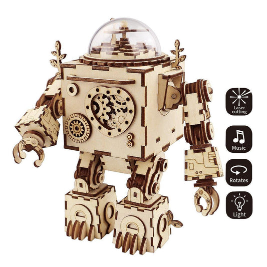 Desktrim™ | Orpheus Illuminator - Steampunk Music Box with Light