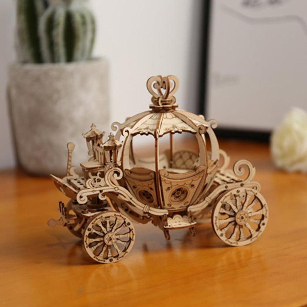 Desktrim™ | Pumpkin Carriage 3D Wooden Puzzle