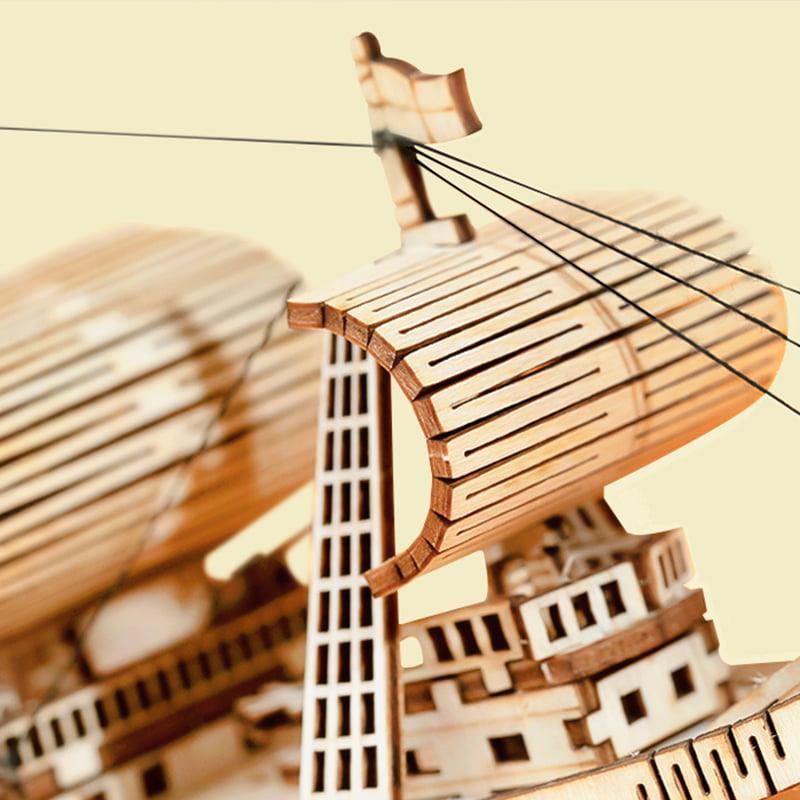 Desktrim™ | Sailling Ship 3D Wooden Puzzle Decor