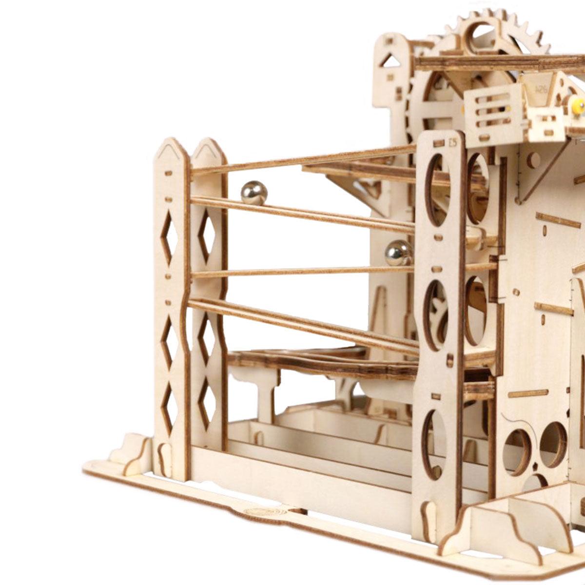 Desktrim™ | Swingback Explorer - 3D Wooden Puzzle Marbel Run