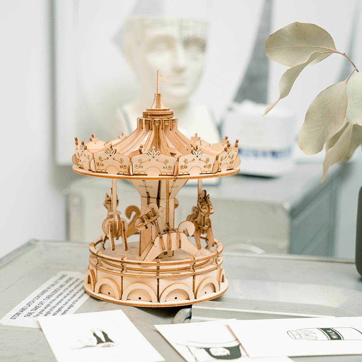 Desktrim™ | Vintage Carousel 3D Wooden Puzzle