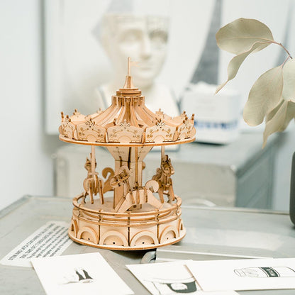 Desktrim™ | Vintage Carousel 3D Wooden Puzzle