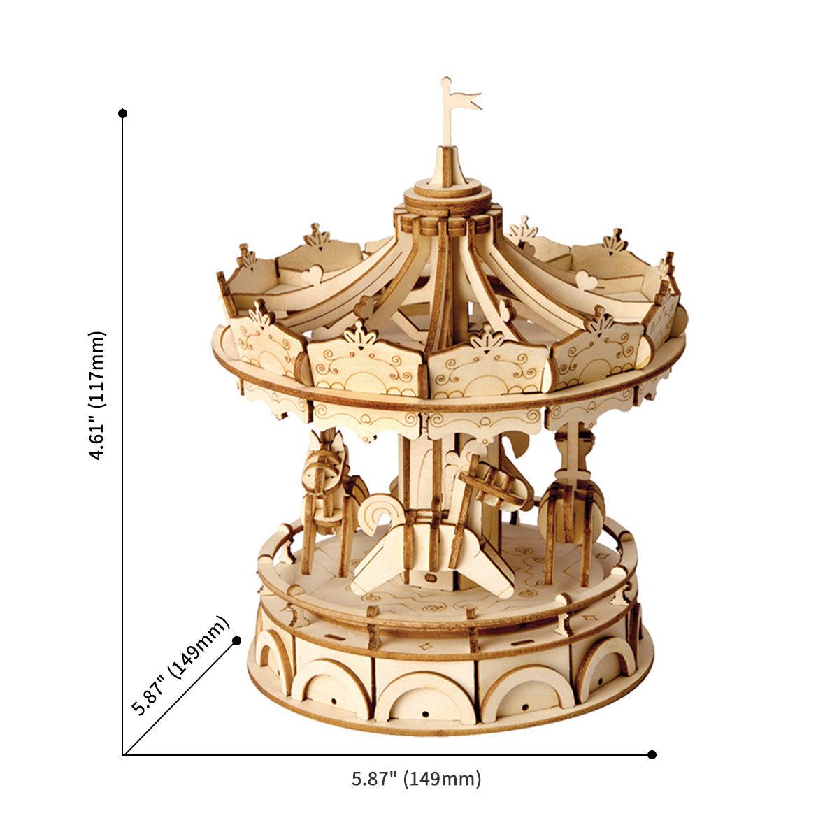 Desktrim™ | Vintage Carousel 3D Wooden Puzzle