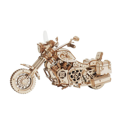 Desktrim™ | Wild West Cruiser 3D Wooden Motorcycle Puzzle