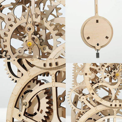 Desktrim™ | Temporal Craftsman Functional Wooden Pendulum Clock Kit