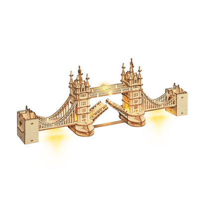 Desktrim™ | Illuminated Tower Bridge 3D Wooden Puzzle