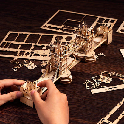 Desktrim™ | Illuminated Tower Bridge 3D Wooden Puzzle