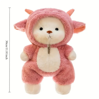 Cute Soft Teddy Bear Plush Toy with Removable Hoodie - Adorable Stuffed Animal Gift