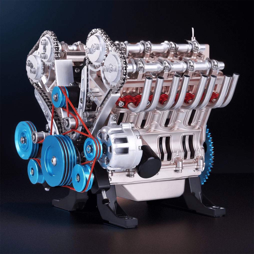Desktrim™ | DIY Full Metal V8 Engine Model Kit RC 1: 3 Mini V8 Motor That Run 500+Pcs