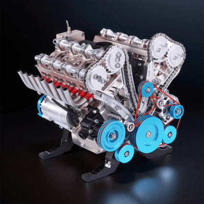 Desktrim™ | DIY Full Metal V8 Engine Model Kit RC 1: 3 Mini V8 Motor That Run 500+Pcs