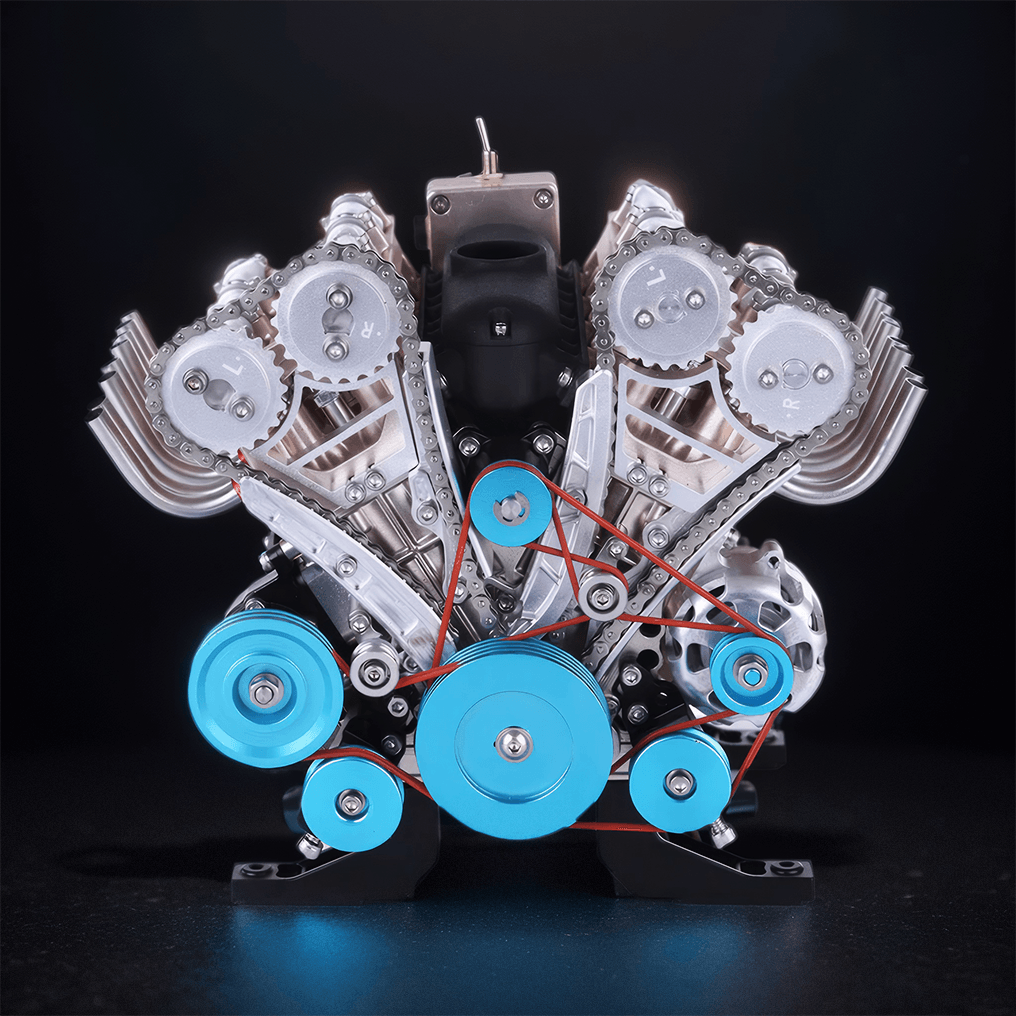 Desktrim™ | DIY Full Metal V8 Engine Model Kit RC 1: 3 Mini V8 Motor That Run 500+Pcs