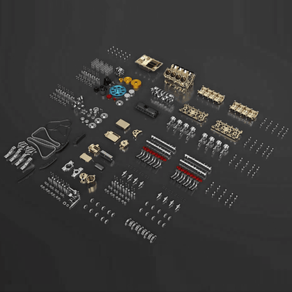 Desktrim™ | DIY Full Metal V8 Engine Model Kit RC 1: 3 Mini V8 Motor That Run 500+Pcs