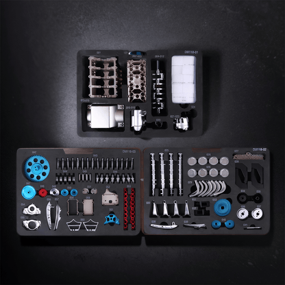 Desktrim™ | DIY Full Metal V8 Engine Model Kit RC 1: 3 Mini V8 Motor That Run 500+Pcs