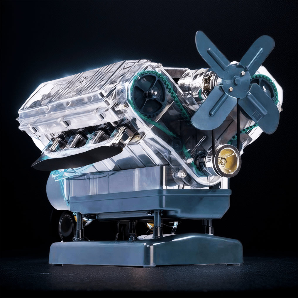 Desktrim™ | DIY Mini V8 Engine Model Kit Working Miniature Motor