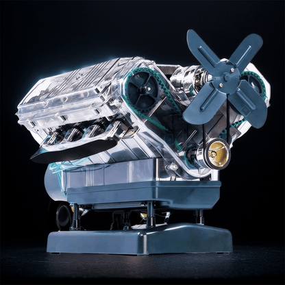 Desktrim™ | DIY Mini V8 Engine Model Kit Working Miniature Motor