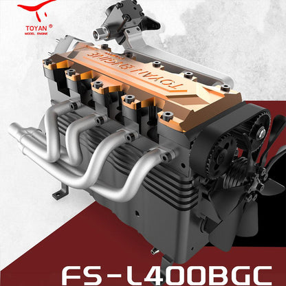 Desktrim™ | DIY OHC L4 Engine 14CC Gasoline Water-cooled Engine Model Kit FS-L400BGC