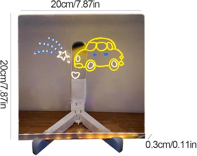 Desktrim™ | Personalized LED Erasable Acrylic Lamp for Kids