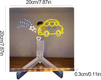 Desktrim™ | Personalized LED Erasable Acrylic Lamp for Kids