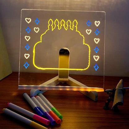 Desktrim™ | Personalized LED Erasable Acrylic Lamp for Kids