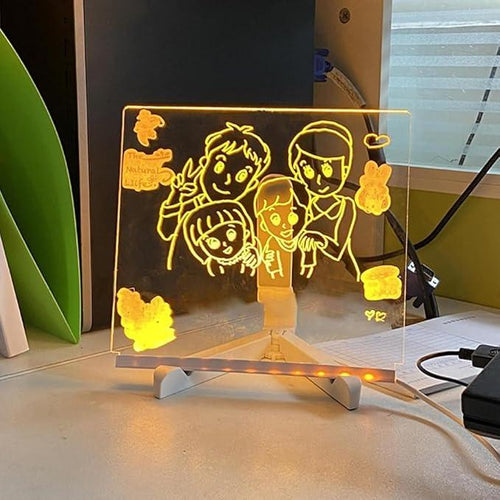 Desktrim™ | Personalized LED Erasable Acrylic Lamp for Kids
