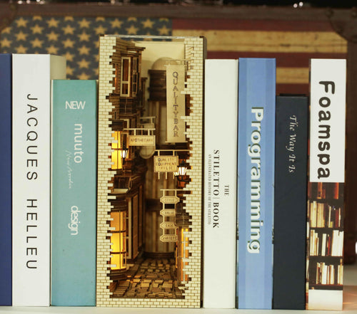 Desktrim™ | Diy Book Nook Shelf - Ancient Street