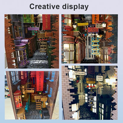 Desktrim™ | Diy Book Nook Shelf - Ancient Street