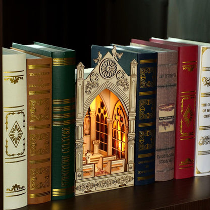 Desktrim™ | Diy Book Nook Shelf - Pray in The Church