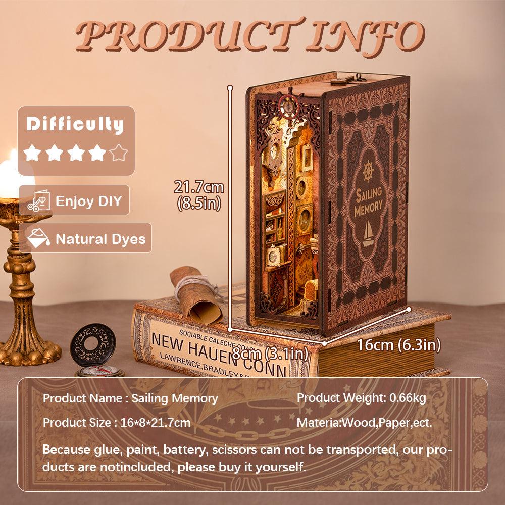 Desktrim™ | Diy Book Nook Shelf - Sailing Memory