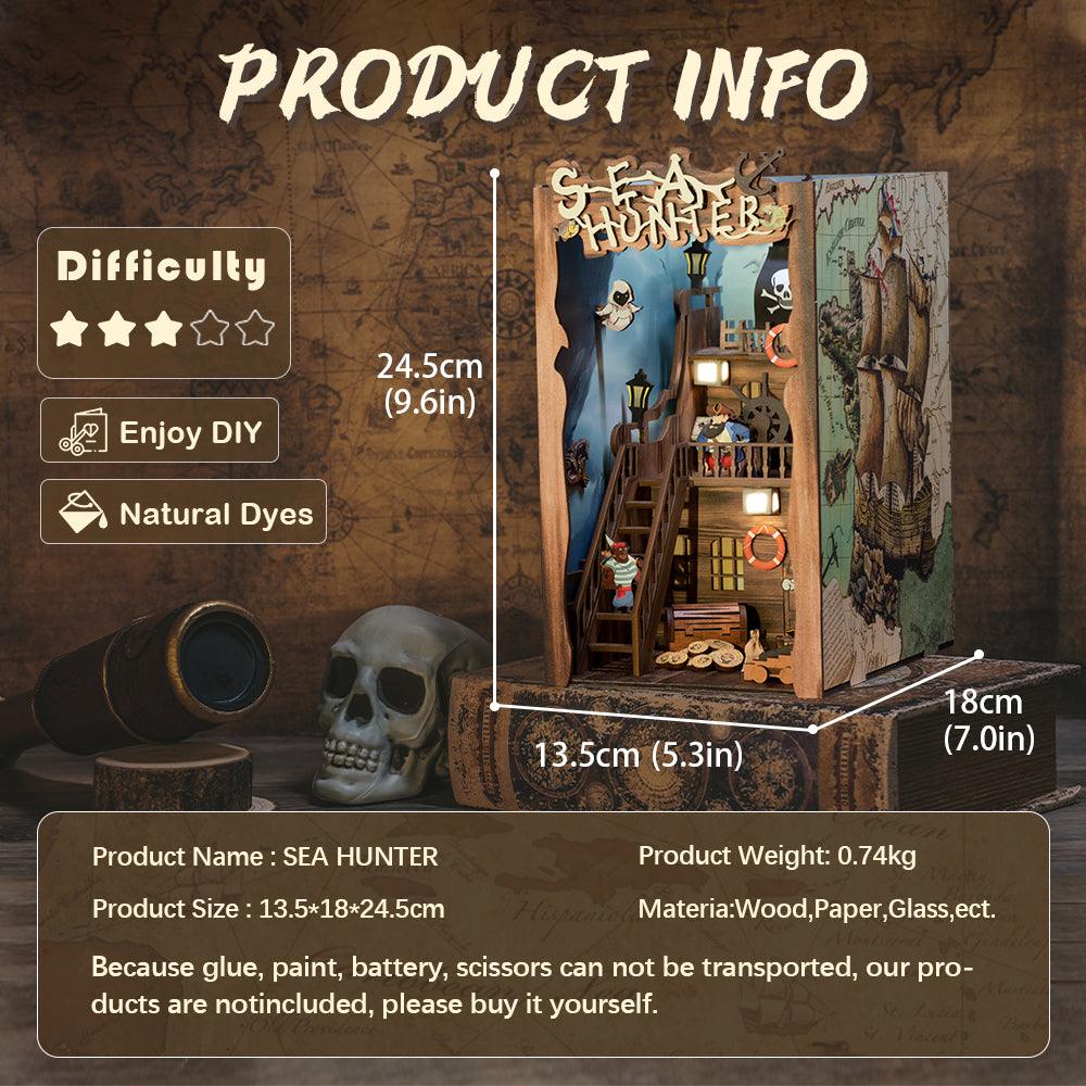 Desktrim™ | Diy Book Nook Shelf - Sea Hunter