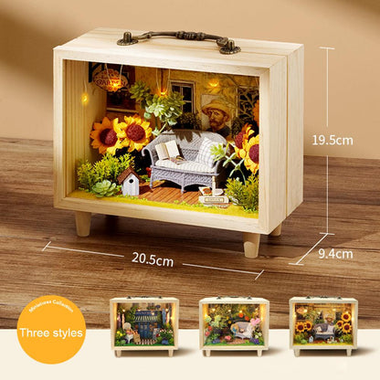 Desktrim™ | DIY Dollhouse Kit (Small wooden box)