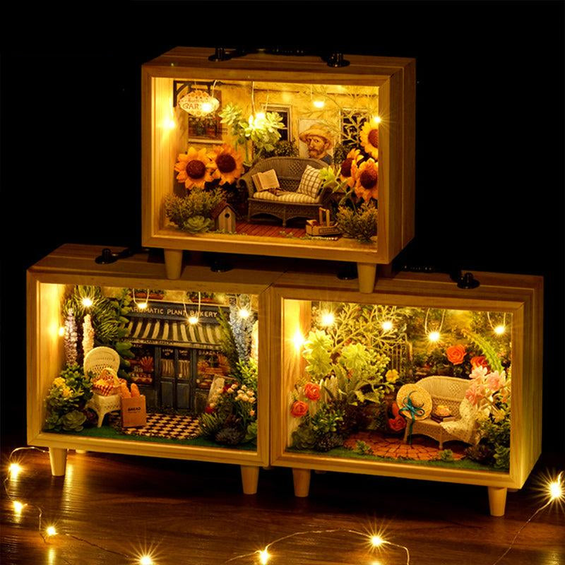 Desktrim™ | DIY Dollhouse Kit (Small wooden box)