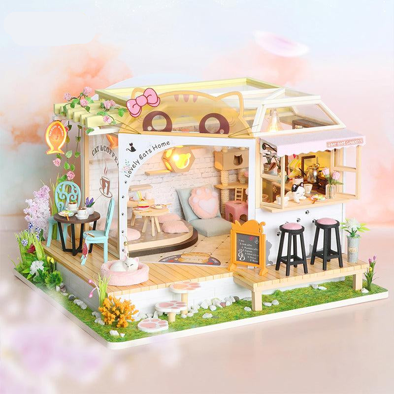 Desktrim™ | DIY Dollhouse Kit (Cat Coffee Garden)