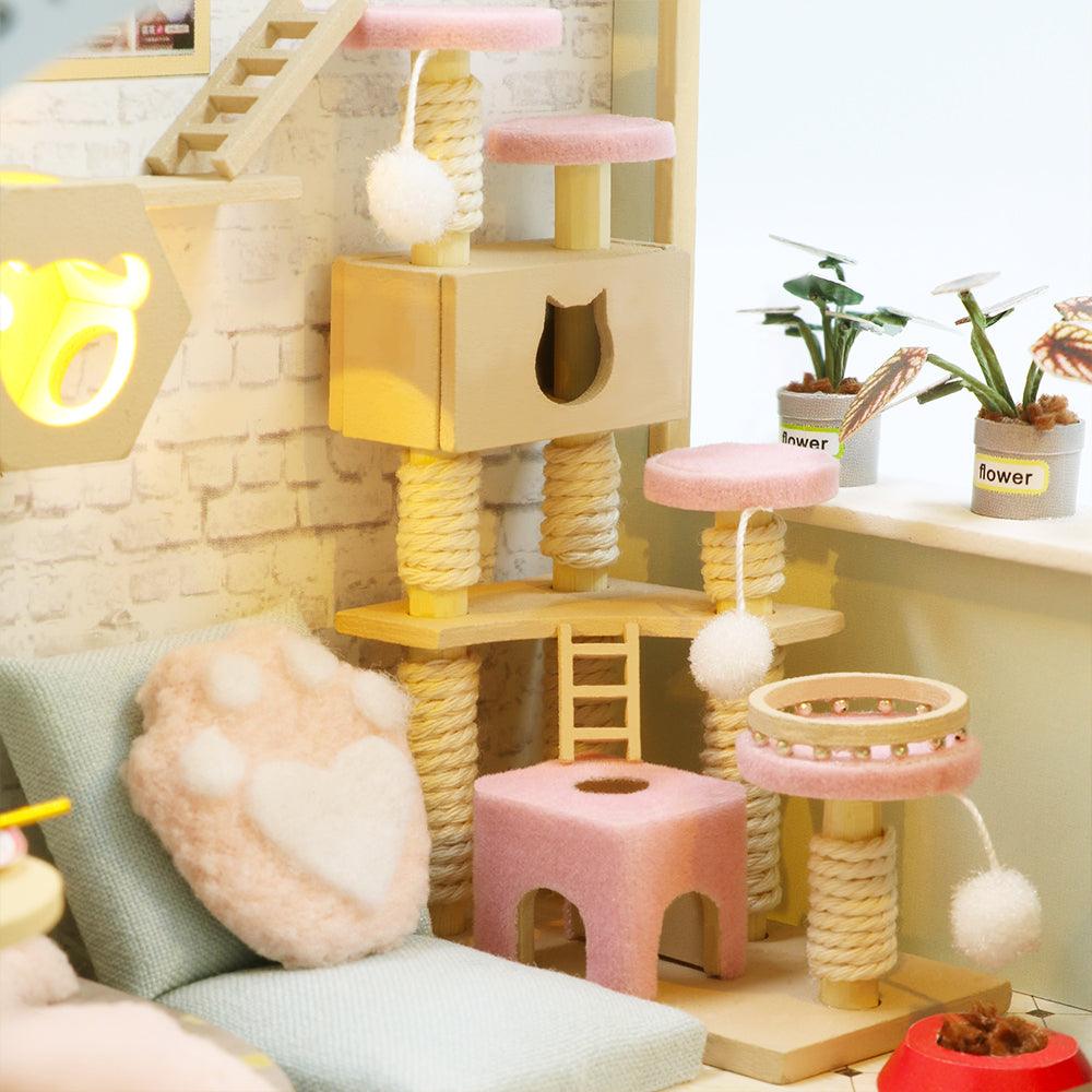 Desktrim™ | DIY Dollhouse Kit (Cat Coffee Garden)