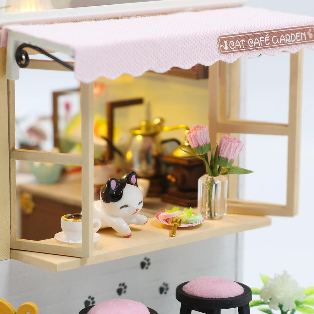 Desktrim™ | DIY Dollhouse Kit (Cat Coffee Garden)