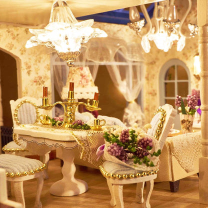 Desktrim™ | PROVENCE LAVENDER Dollhouse Miniature DIY House Toy DIY House Model Miniature House Model Kit Hand Building