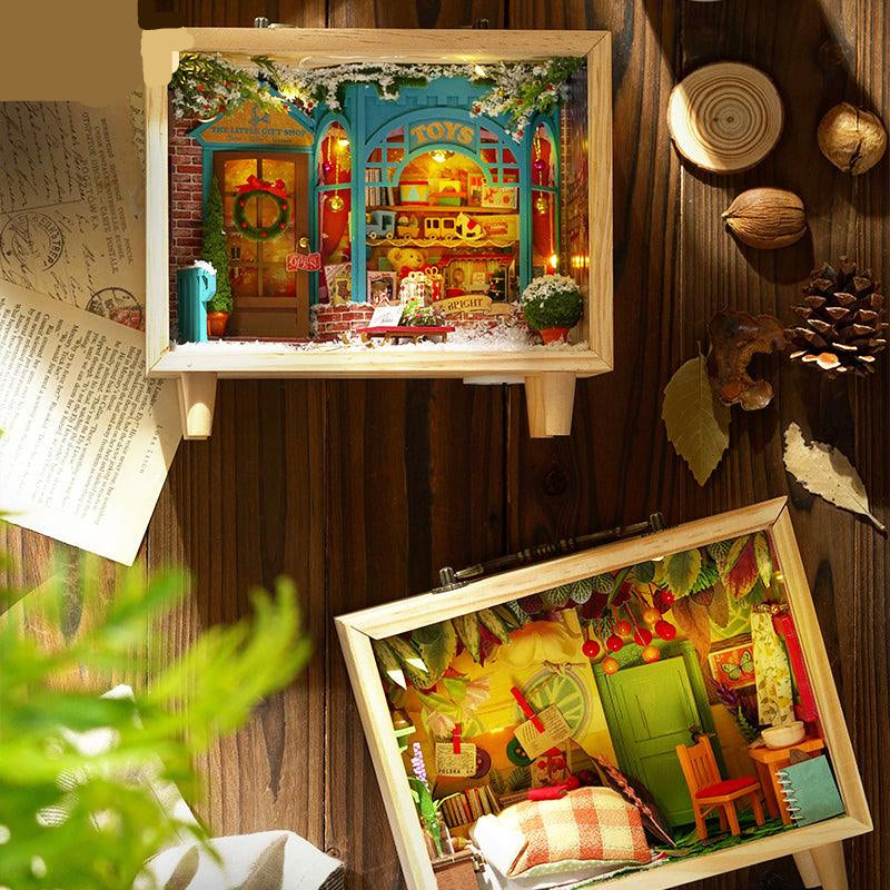 Desktrim™ | DIY Dollhouse Kit (Small Wooden Box)