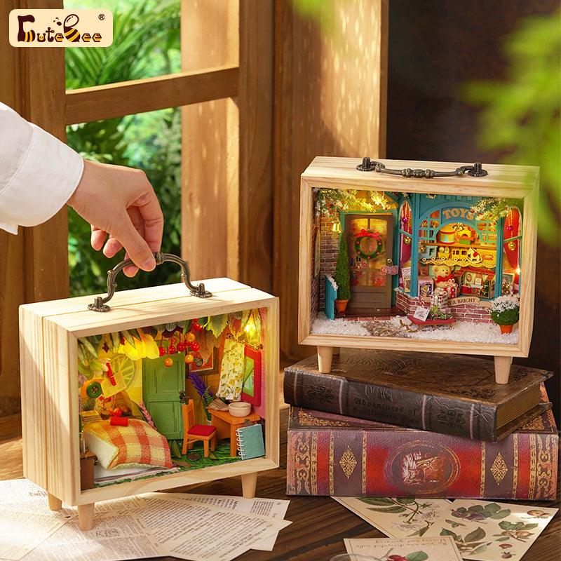 Desktrim™ | DIY Dollhouse Kit (Small Wooden Box)