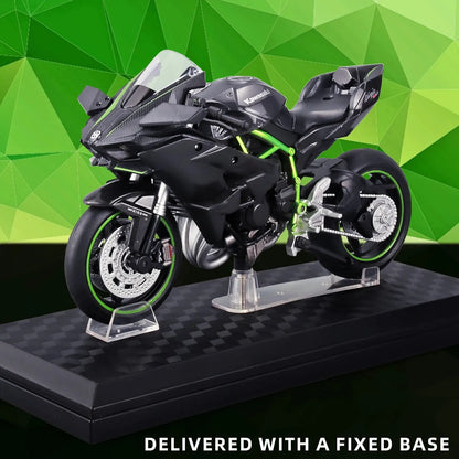 Desktrim™ | Elite 1:12 Ninja H2R Motorcycle Die-Cast Model