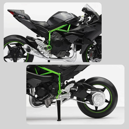 Desktrim™ | Elite 1:12 Ninja H2R Motorcycle Die-Cast Model