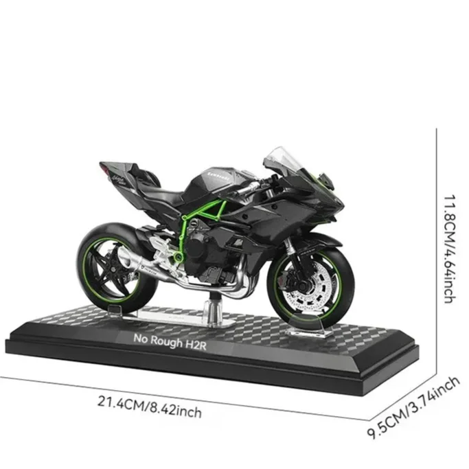 Desktrim™ | Elite 1:12 Ninja H2R Motorcycle Die-Cast Model
