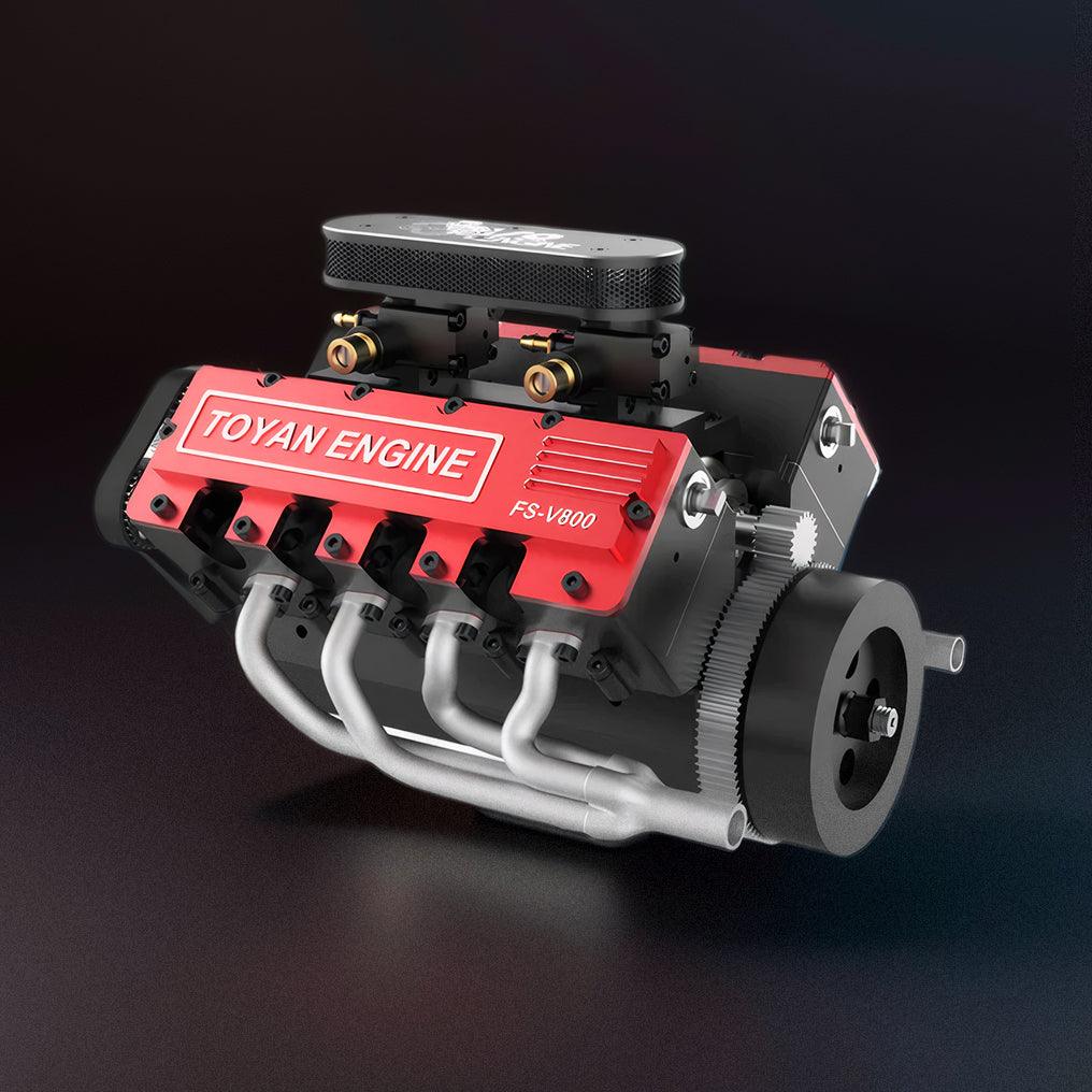 Desktrim™ | DIY V8 Engine Model That Run 28cc Gasoline/Nitro Engine KIT FS-V800