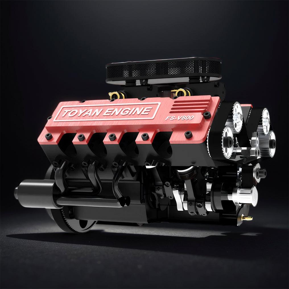Desktrim™ | DIY V8 Engine Model That Run 28cc Gasoline/Nitro Engine KIT FS-V800